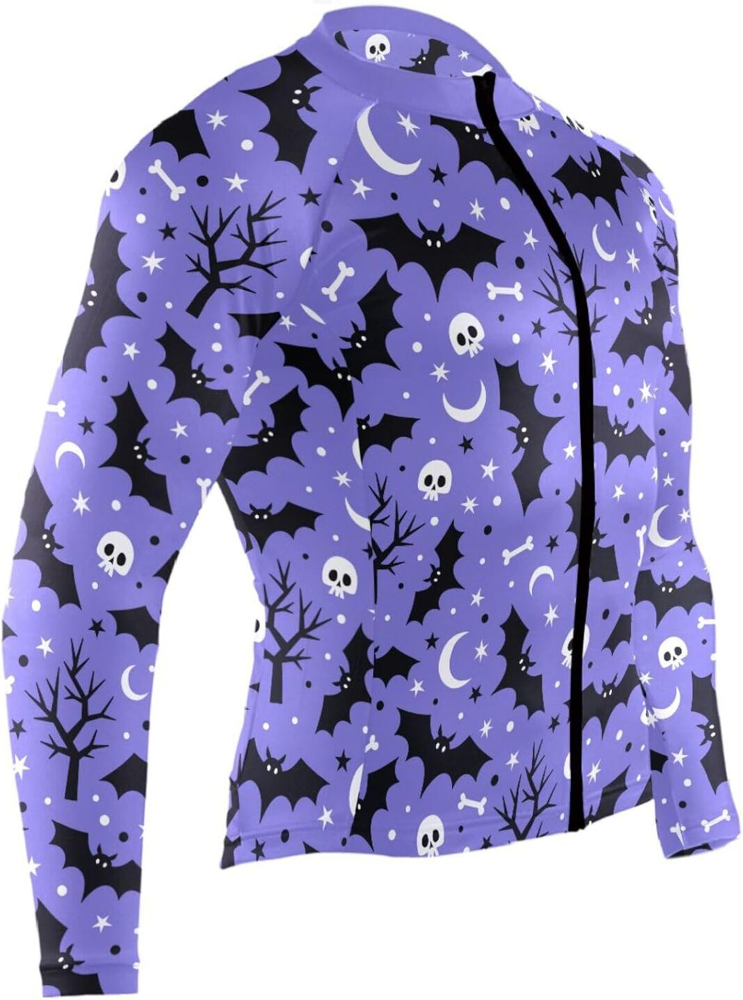 Halloween Bats Men's Cycling Jersey Moisture Wicking and Breathable Quick