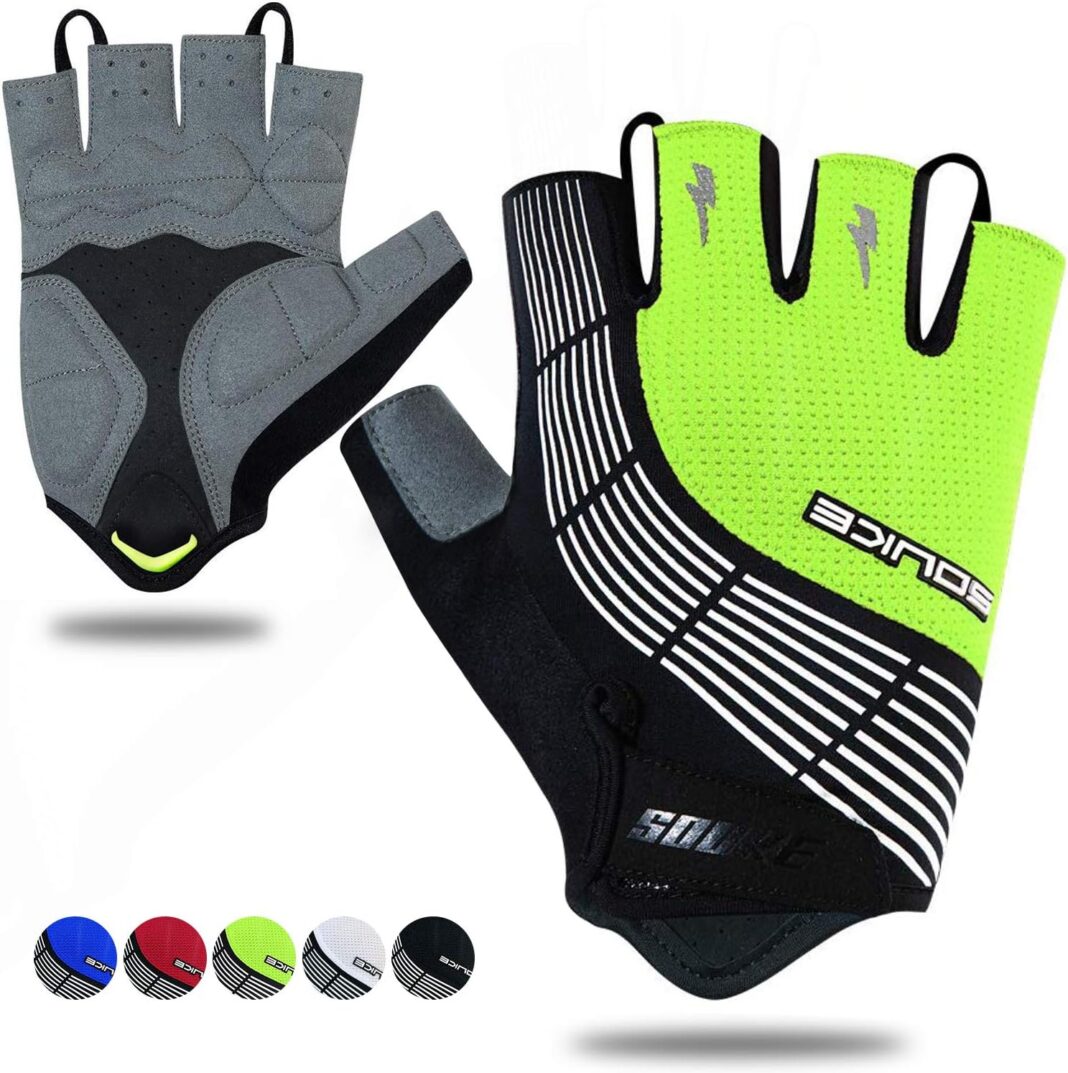 Souke Sports Cycling Bike Gloves - Padded Half Finger Bicycle