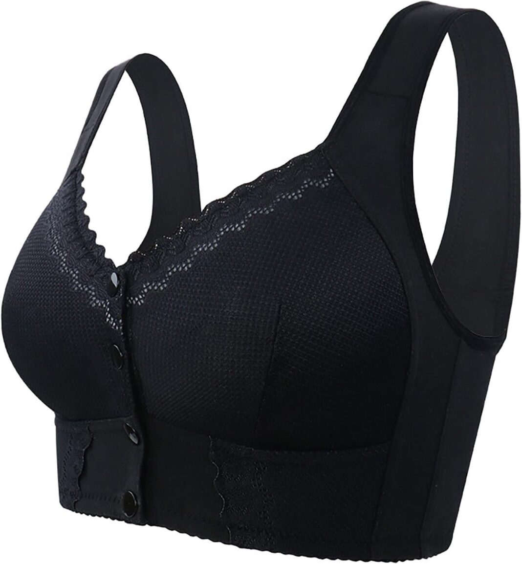 3PC Moona Bra - Front Closure Breathable Bra for Seniors
