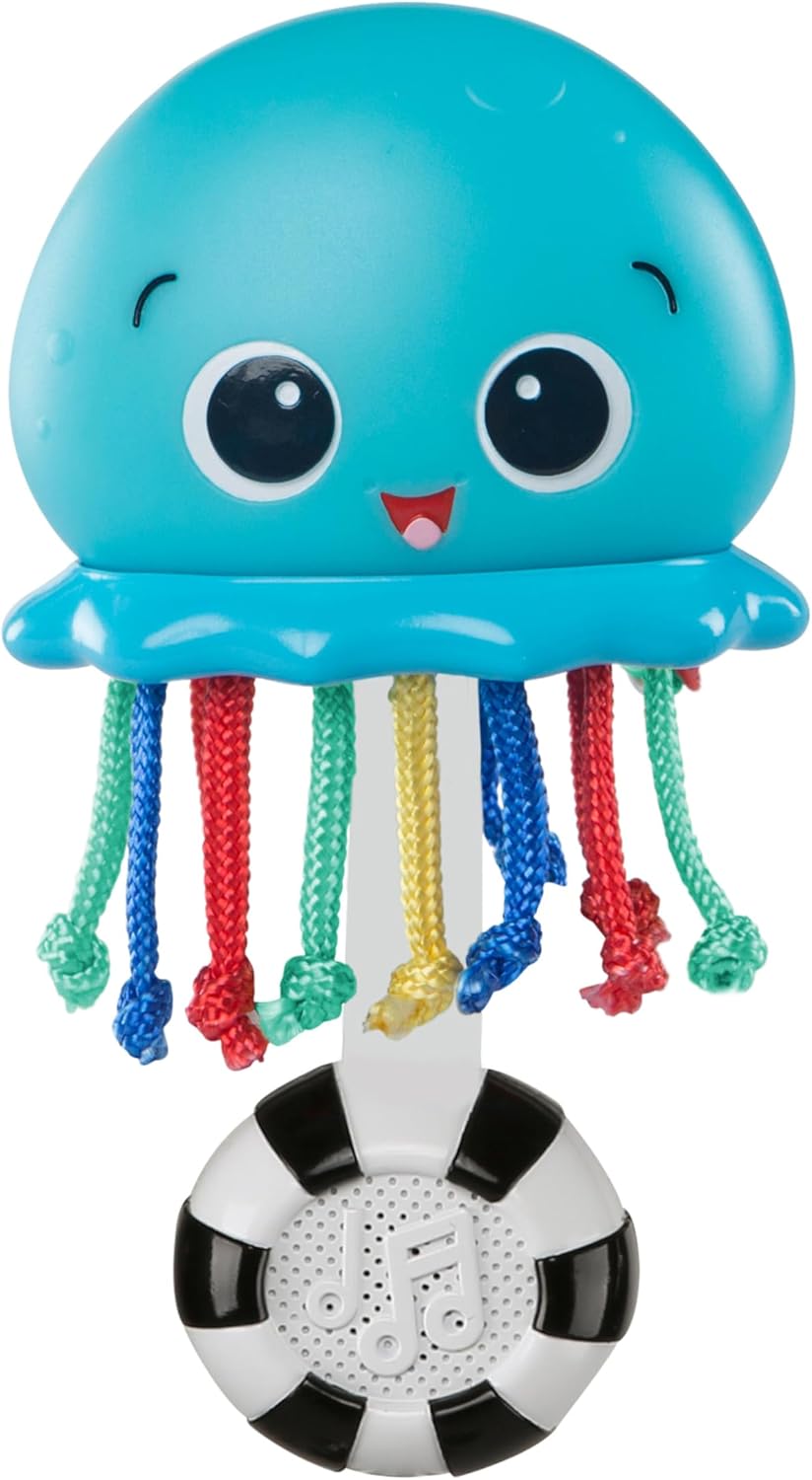 Baby Einstein Ocean Glow Sensory Shaker Musical Toy, Ages Newborn