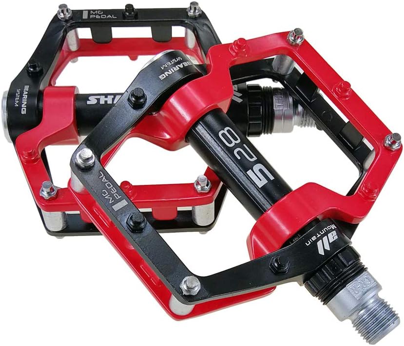 Bicycle Pedals-Aluminium Alloy Bicycle Pedals-Mountain Bike Pedals with Removable Non-Slip