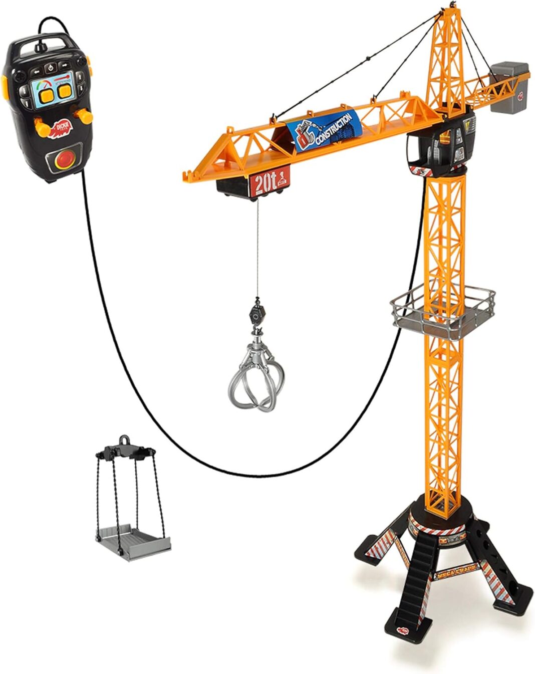 DICKIE TOYS Mighty Construction Crane with Remote Control, 48