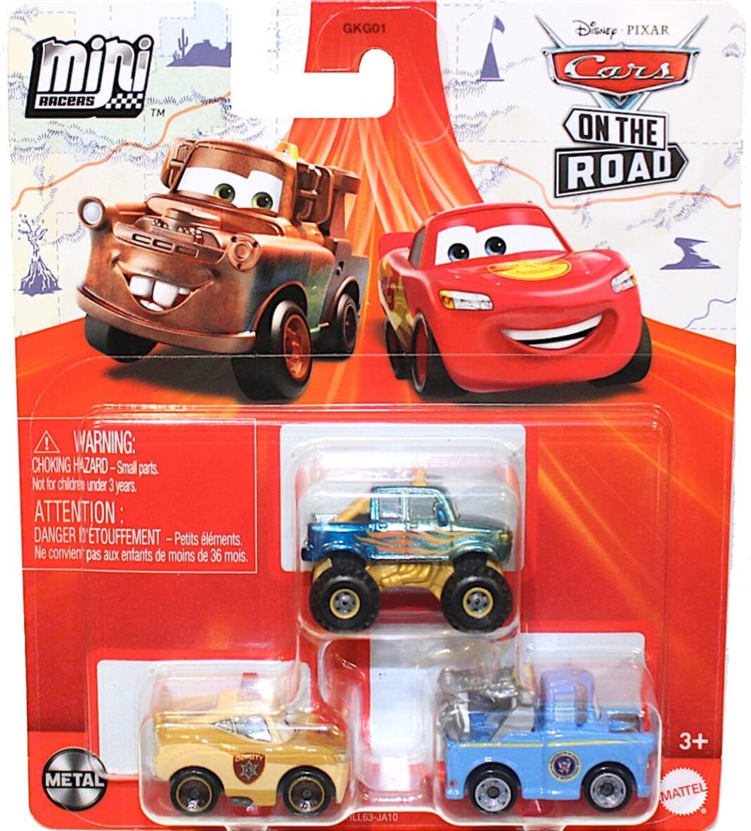 Disney Cars On The Road Mini Racers Movie Set 3-Pack