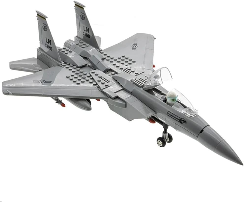 F-15 Fighter Eagle Building Block Airplane Air Force Building Toys
