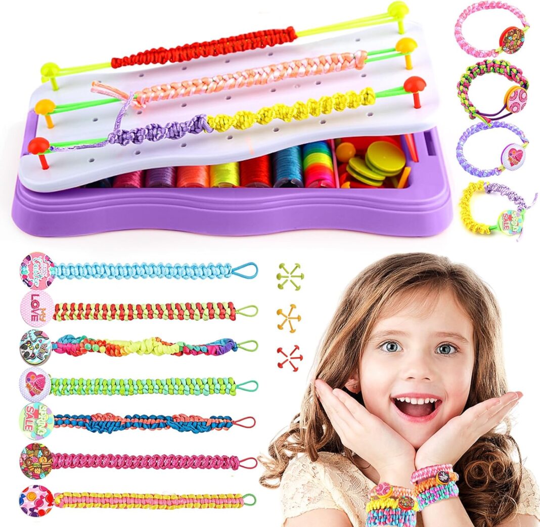 Friendship Bracelet Kit & Rubber Bracelet Making Kit for Teen
