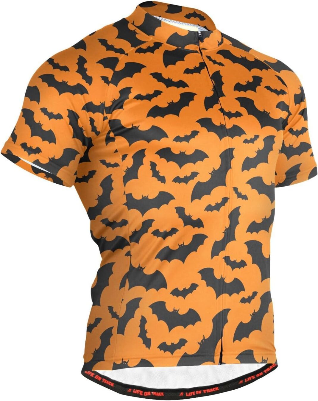 Halloween Bats Men's Cycling Jersey Moisture Wicking and Breathable Quick