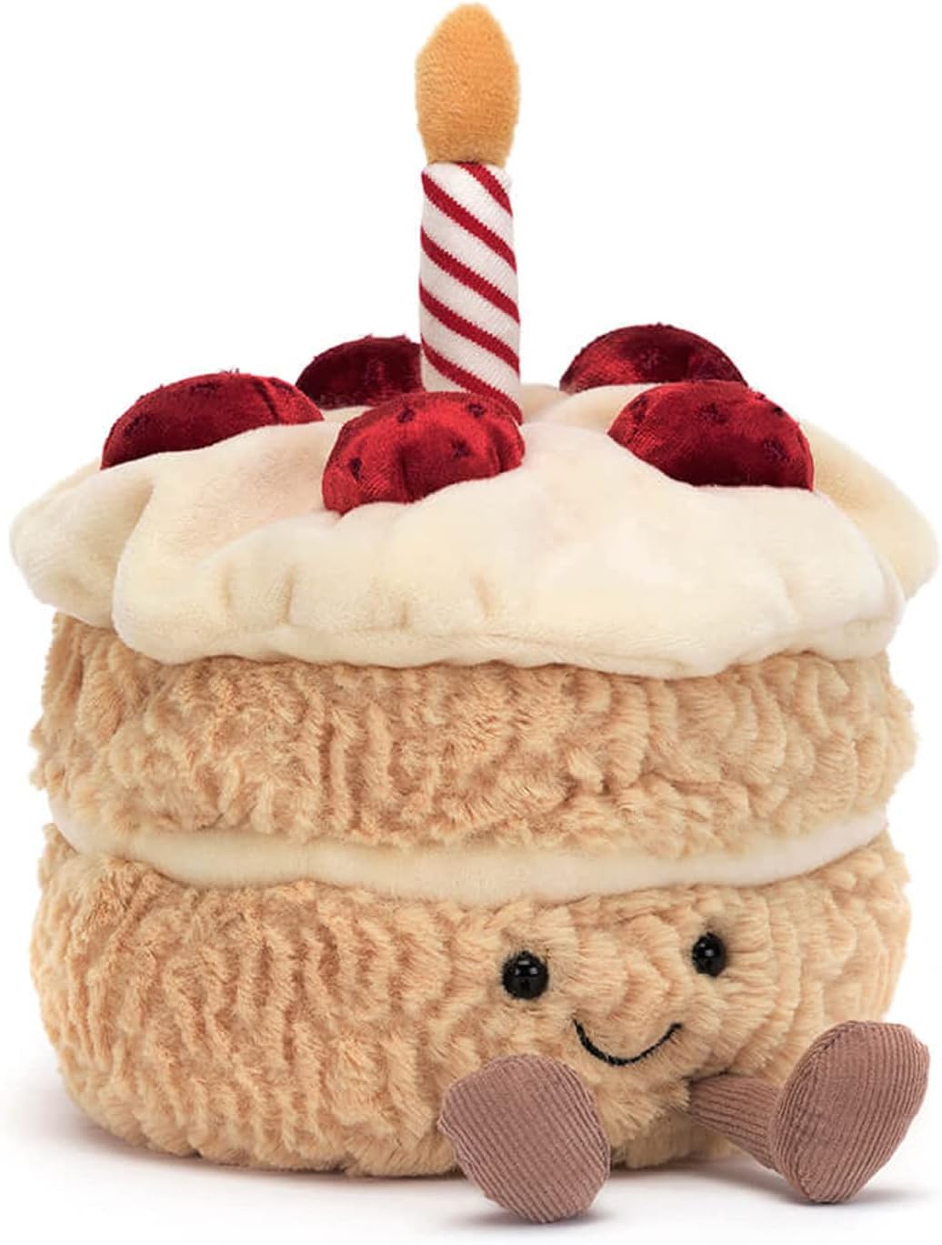 Jellycat Amuseables Birthday Cake Stuffed Toy, 6 inches | Dessert