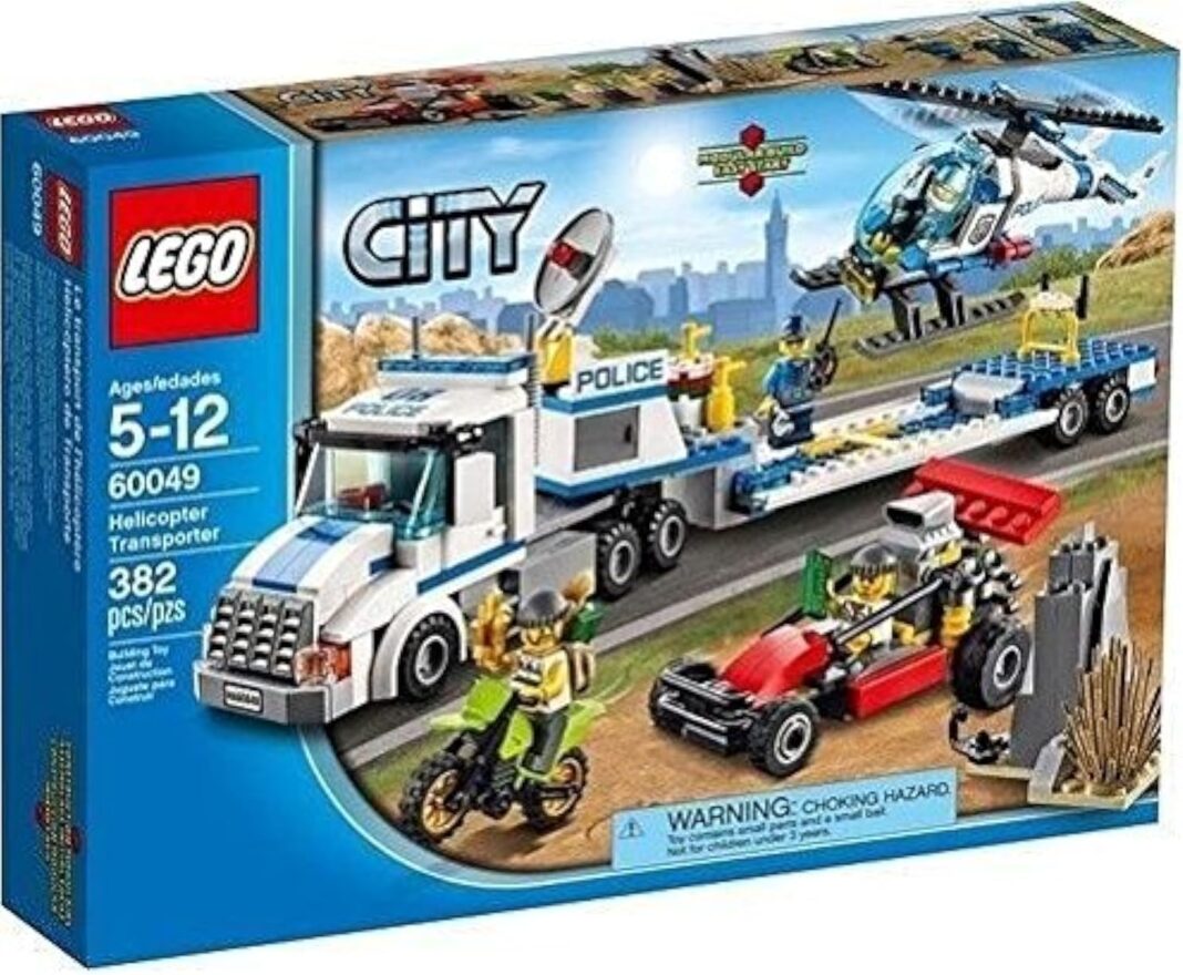LEGO City 60049 Helicopter Transporter Set New in Box Sealed.