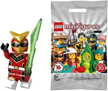 LEGO Series 20 Minifigures Super Warrior Red Power Ranger Robot