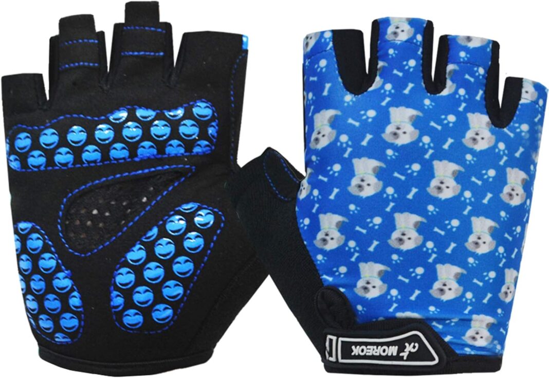 MOREOK Cycling Gloves - Youth Biking Gloves for Boys &
