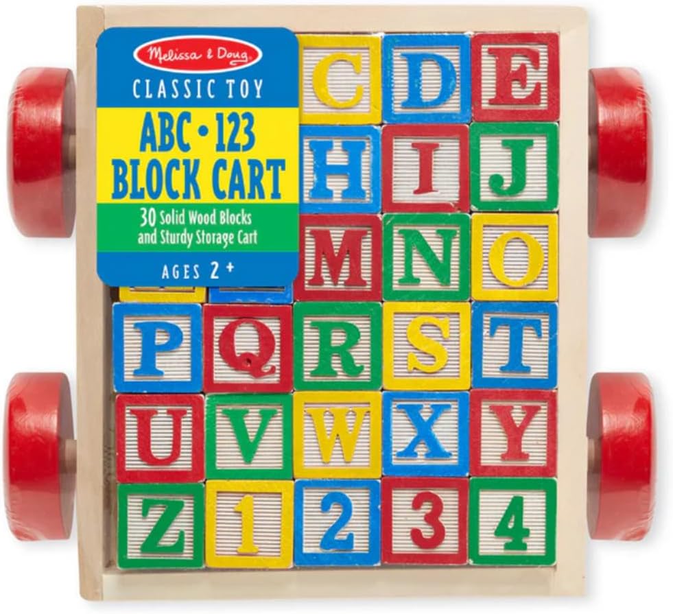 Melissa & Doug Classic ABC Block Cart , 1 Count