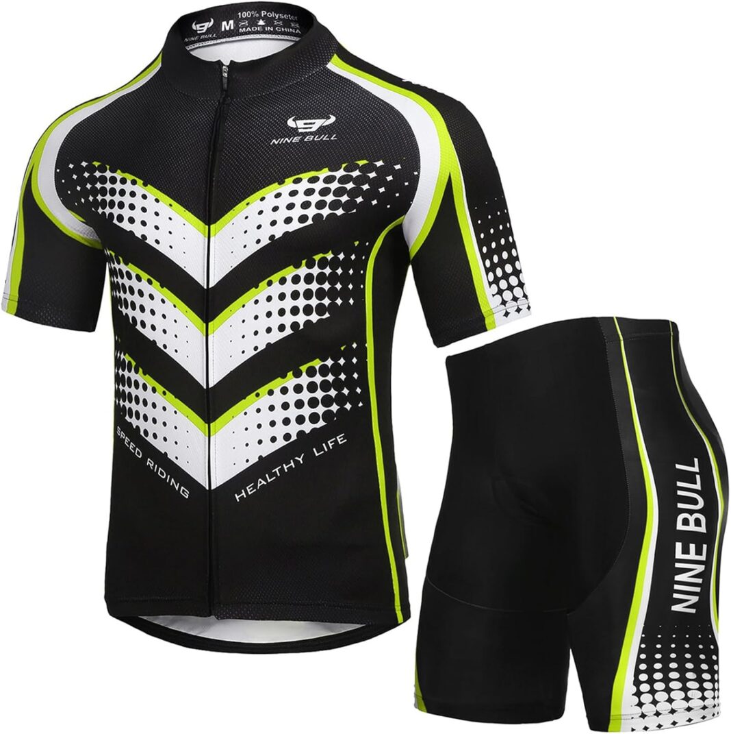 Men's Cycling Jersey Set - Reflective Quick-Dry Biking Shirt and