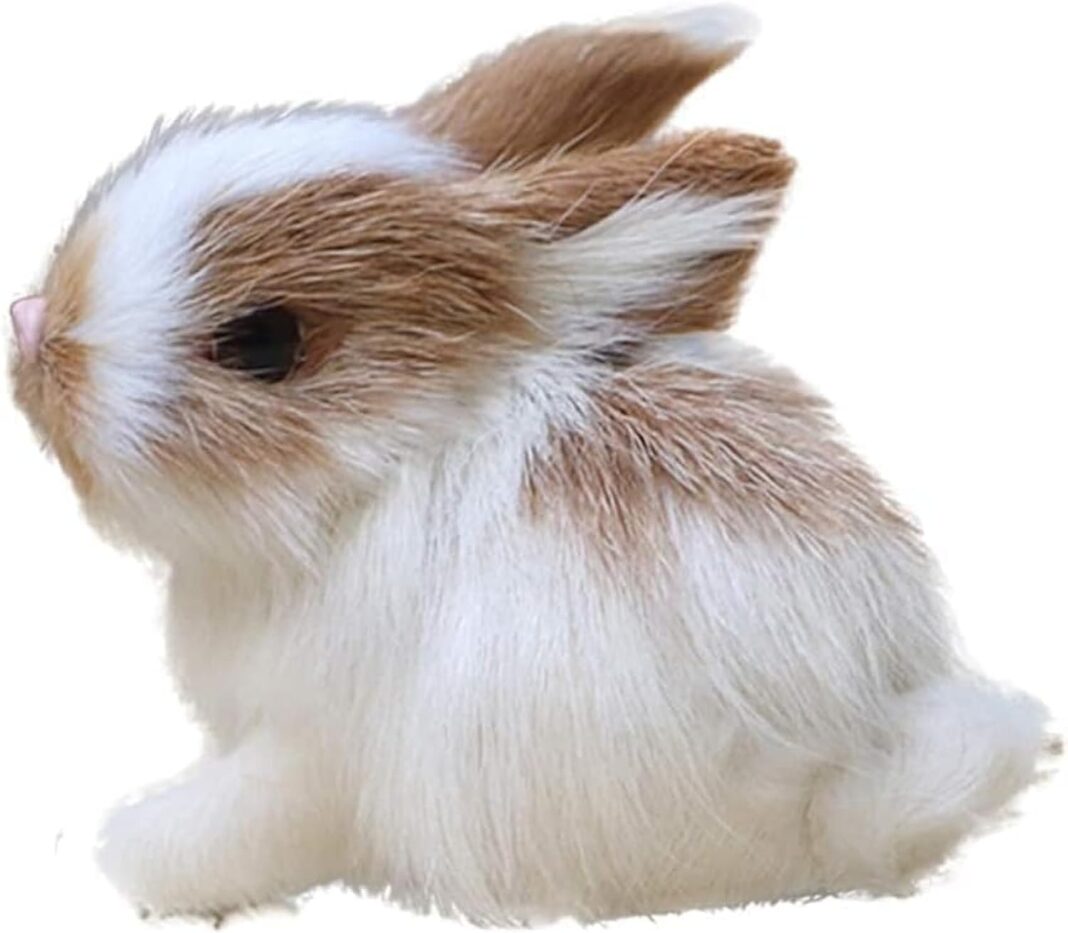 Mini Simulation Rabbits, Realistic Cute Plush Rabbits Lifelike Plush Bunny