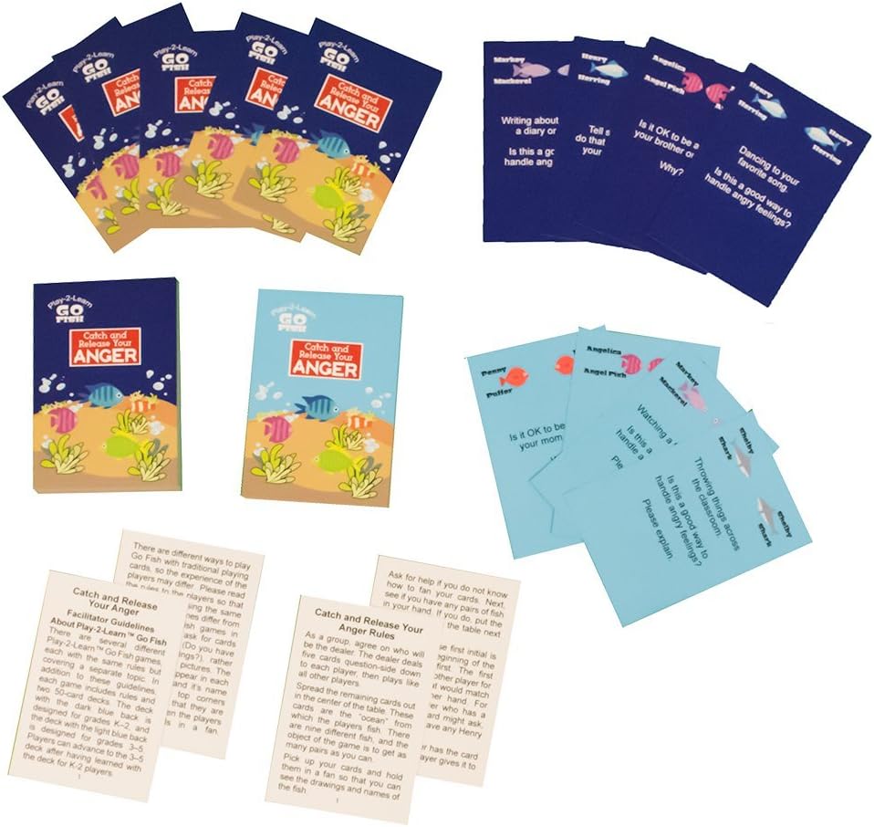 Play-2-Learn Go Fish: Catch & Release Your Anger Game