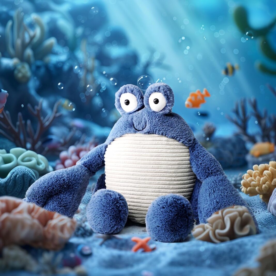 RECUR Plush Callinectes Sapidus Crab Stuffed Animals,Soft Plushie,12 Inches,Adorable Gift
