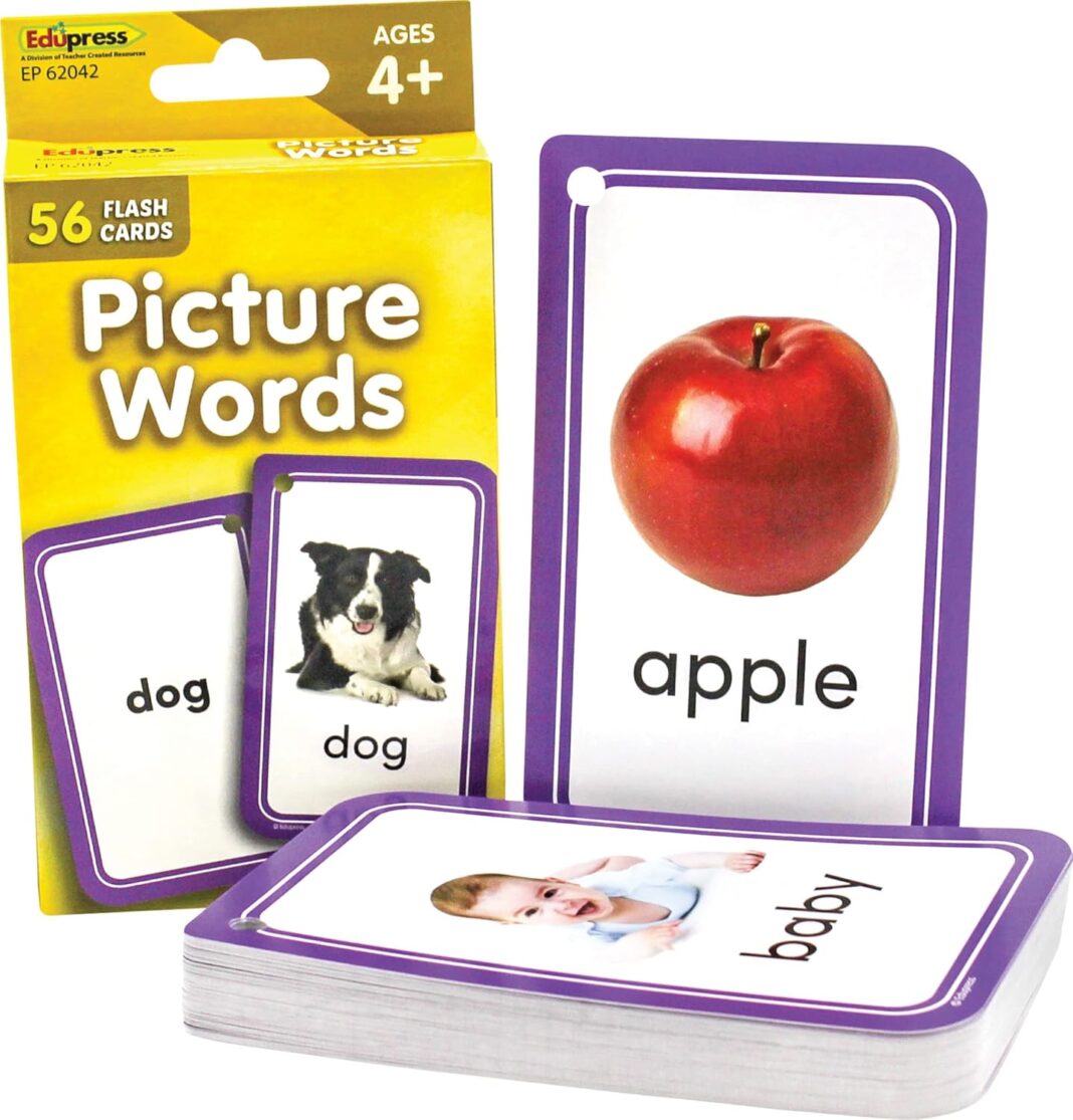 Teacher Created Resources Picture Words Flash Cards (EP62042) 3-1/8