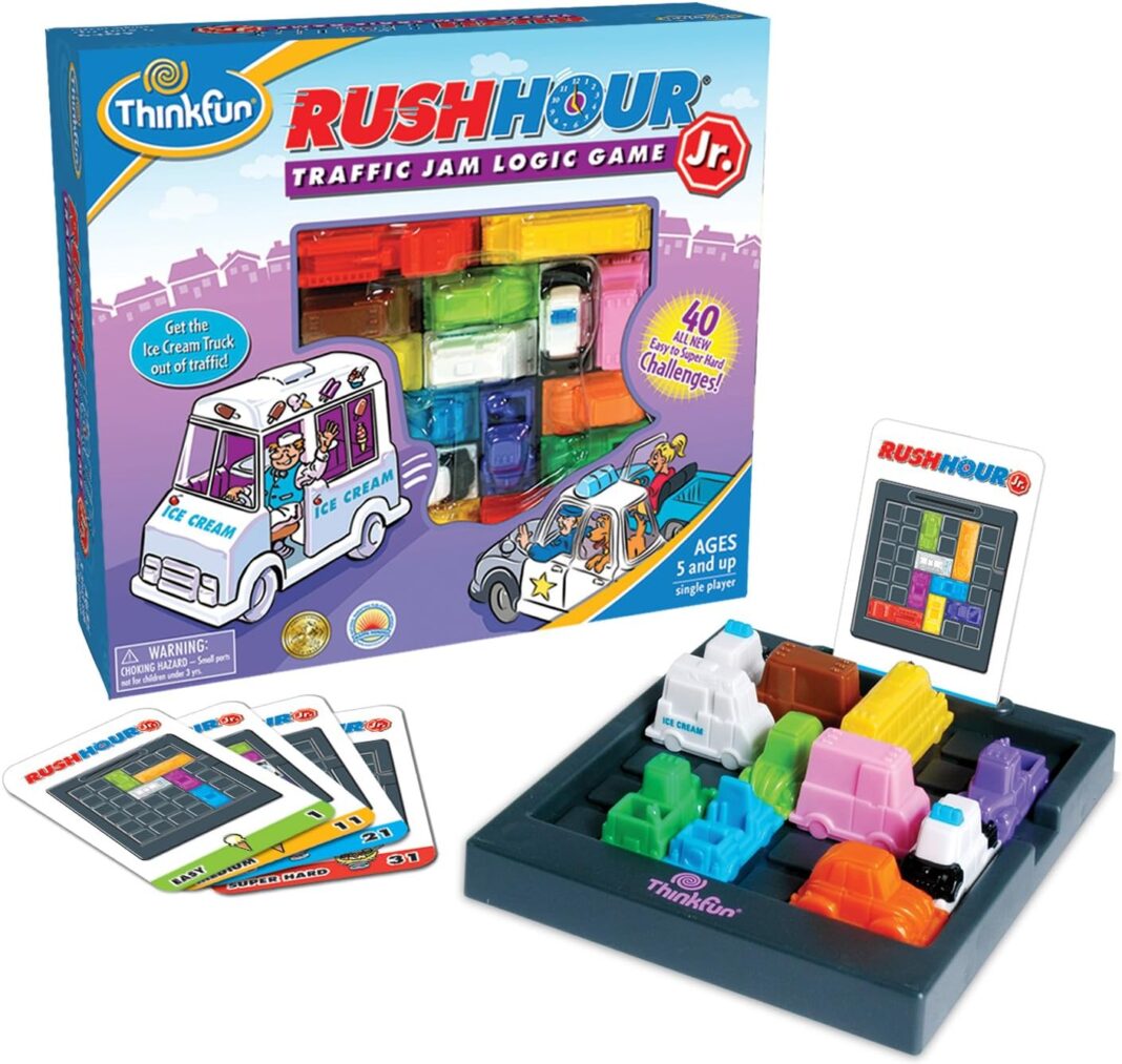 ThinkFun Rush Hour Junior - Classic Traffic Jam Logic Game