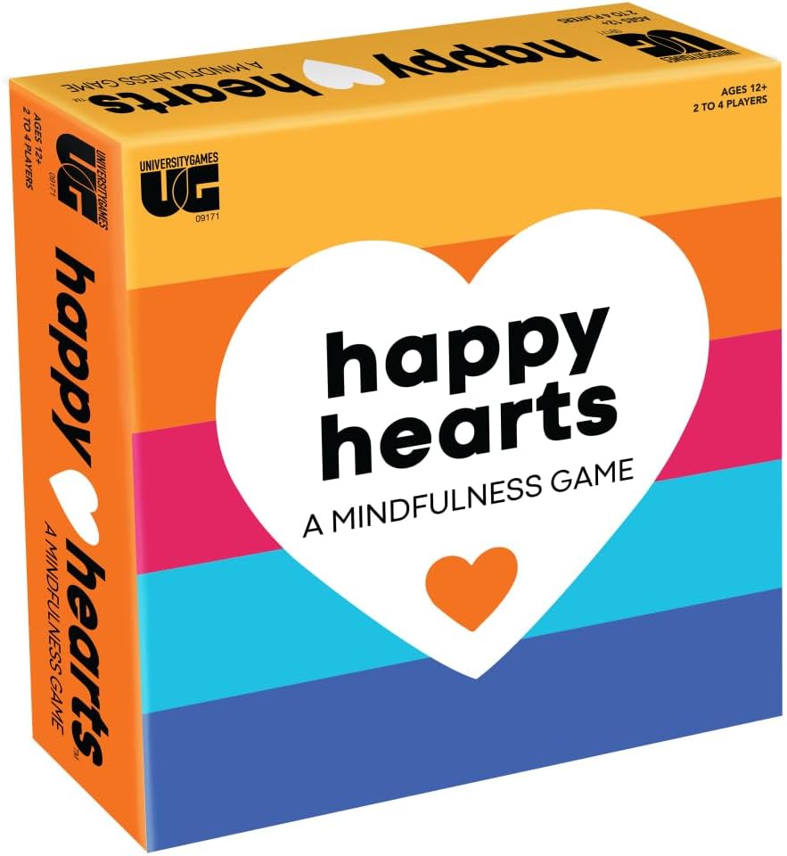 University Games, Happy Hearts Mindfulness Party Game, Practice Mindfulness and