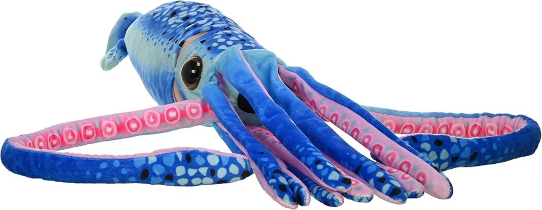 Wild Republic Wr Print Squid Plush, Stuffed Animal, Plush Toy,