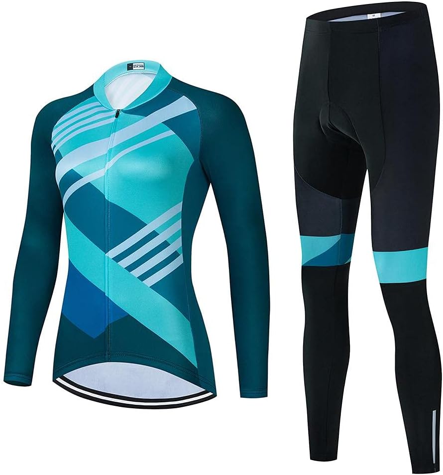 Women's Cycling Clothing Set Long Sleeve Road Bike Shirt Cycling
