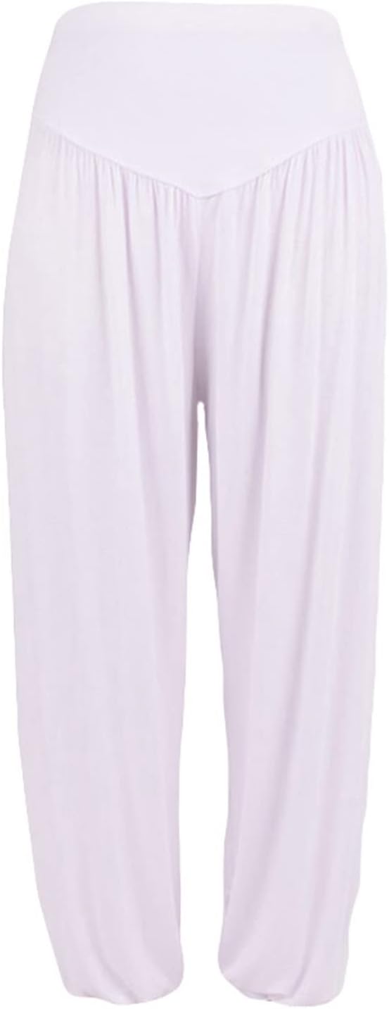 Womens Flowy Wide Leg Yoga Lantern Pants Summer Casual Elastic